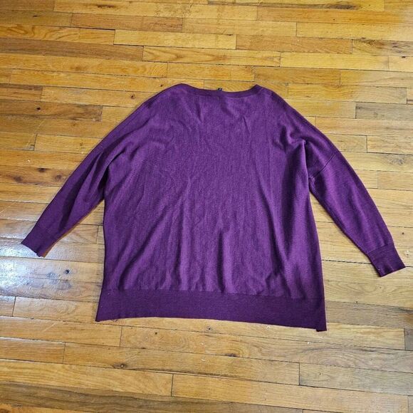 Eileen Fisher Sweater Womens Size Large Merino Wool Pullover Tunic Regenerative - Picture 4 of 8